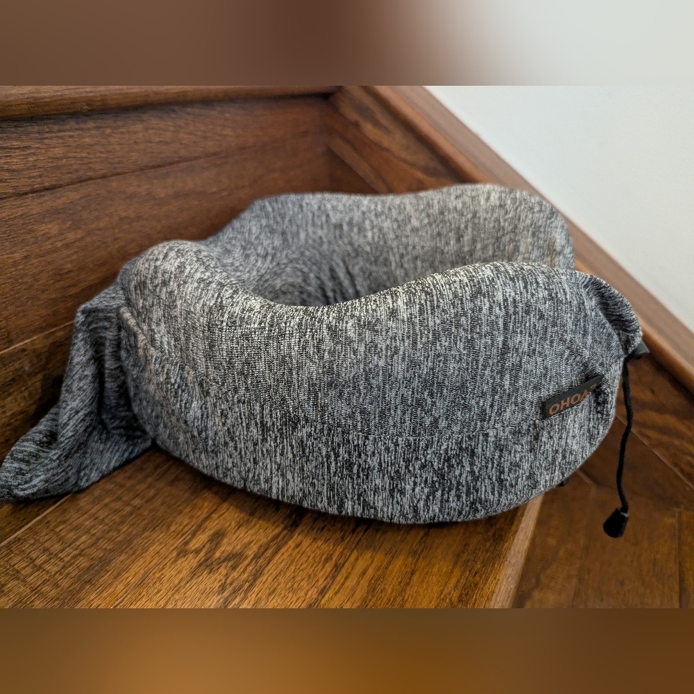Travel Pillow Memory Foam CVOHO Gray Graphite New Never Used